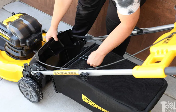 how to attach bag to lawn mower toro
