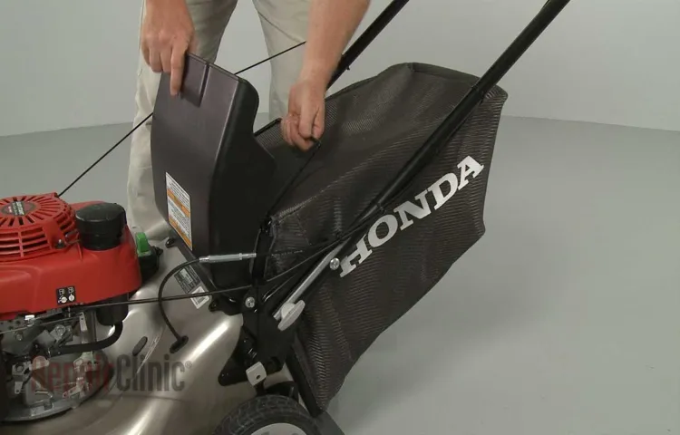 how to attach bag to lawn mower toro