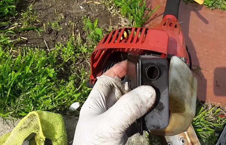how to put hose in weed eater tank