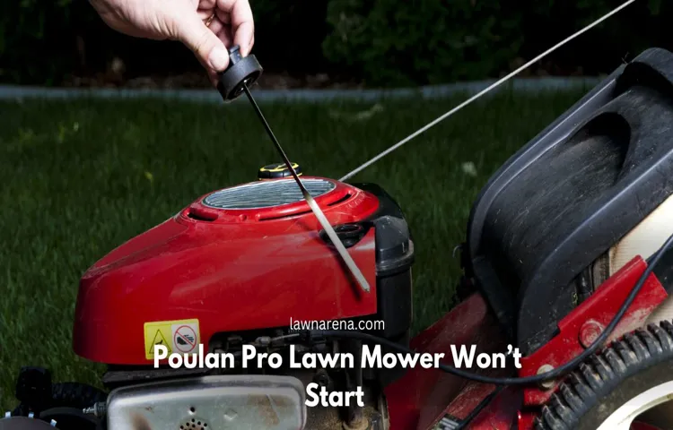 how to start poulan pro lawn mower