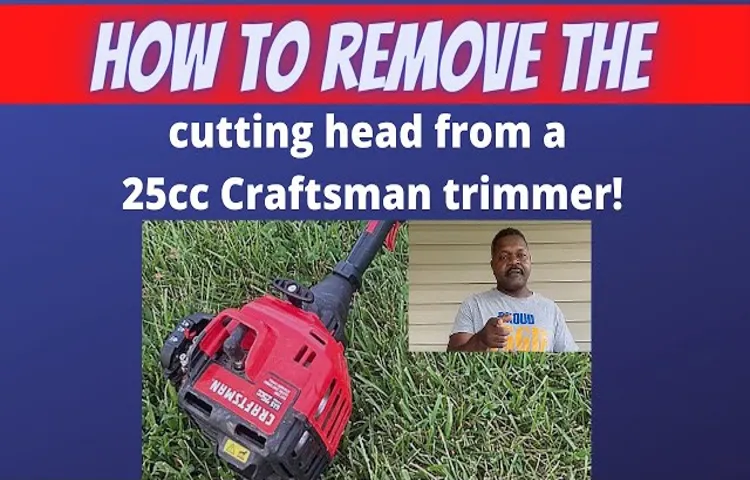 how do you remove spooler on craftsman weed trimmer head