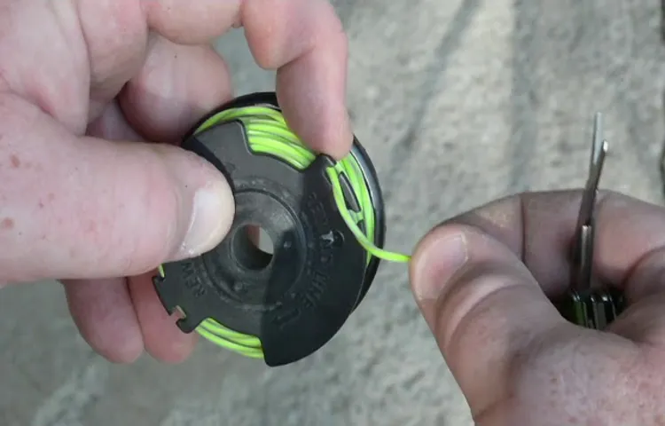 how do you replace the ryobi weed trimmer string
