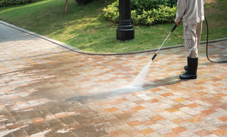 how to clean concrete pavers without pressure washer