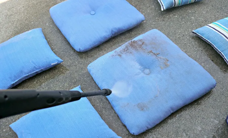 how to clean outdoor cushions with pressure washer