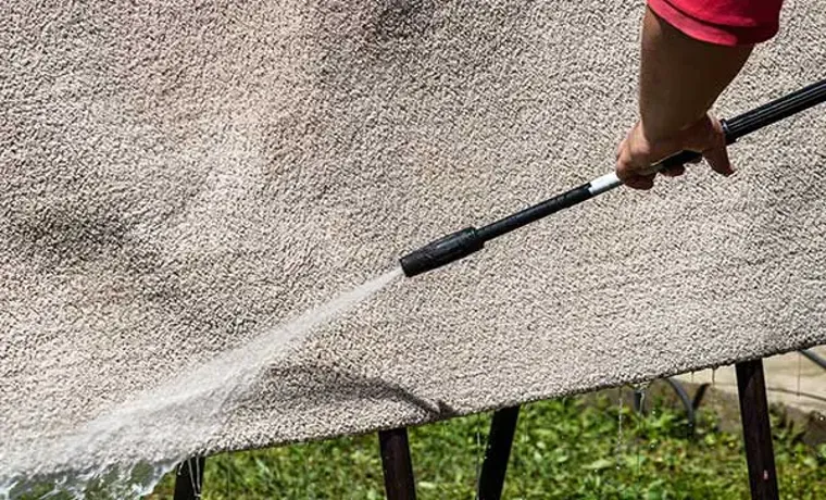 how to clean rugs with pressure washer