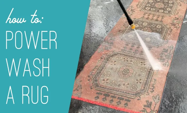 how to clean rugs with pressure washer