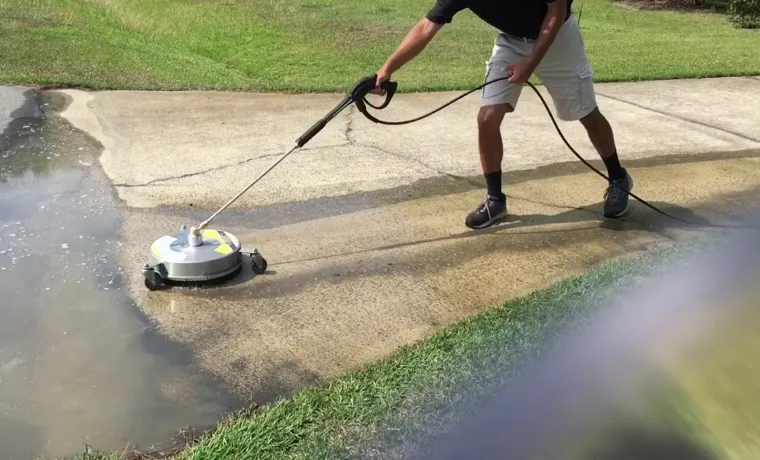 how to clean sidewalk with pressure washer