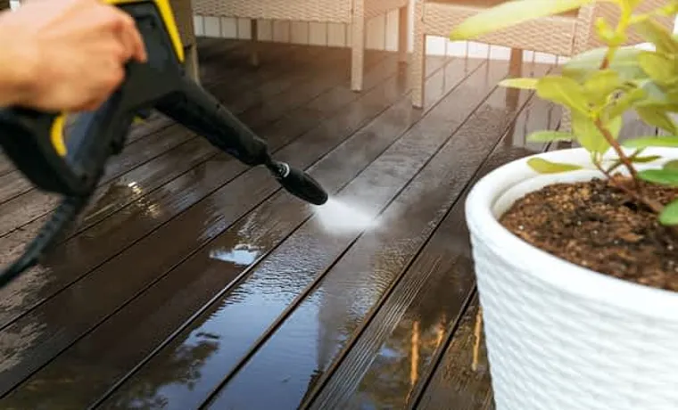 how to clean trex decking with pressure washer