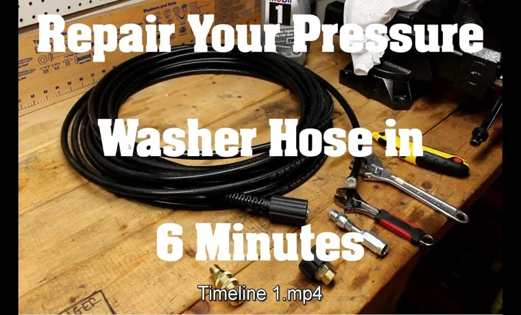 how to replace hose on pressure washer