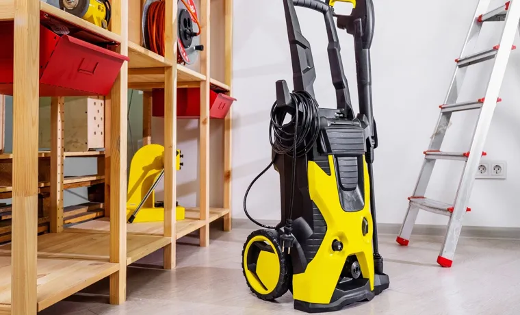 how to store high pressure washer
