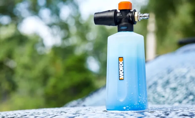 how to use a pressure washer foam cannon