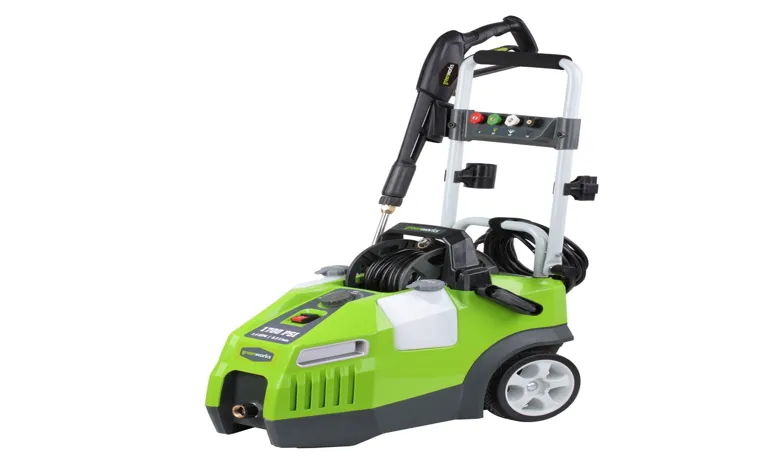 who makes greenworks pressure washer electric pumps